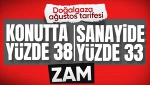 dogalgaz zammi yuzde 38 33