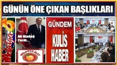 Ali Aladağ…:Malatya Olay…:
Asrın felaketini yaşayan Malatya’da evler iş yerleri bitmedi
