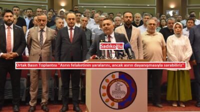 Ali Aladağ…:Malatya Olay…:
Tüm STK'lar bir arata geldi...Mücbir Sebep Hali süresinin