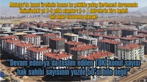 ikizce toki uretimi konut yavas ilerliyor