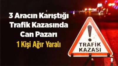 Çamurlu Mahallesi Buhara Bulvarı üzerinde akşam saatlerinde meydana gelen zincirleme