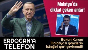 murat kurum erdogana telefon malatya