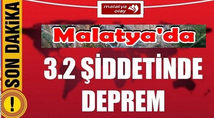 Malatya Beşik Gibi Sallanıyor Bu Defa 3.2 Şiddetinde Deprem Oldu