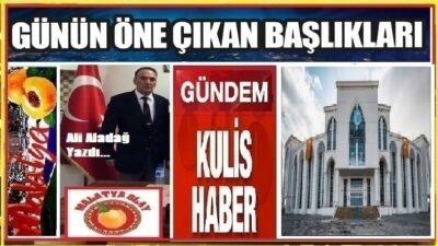 Ali Aladağ…:Malatya Olay…:
Akıl alır gibi değil…MASKİ’de duyulanların ardı arkası kesilmiyor...MASKİ'de