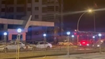Malatya'nın Bostanbaşı mahallesinde bir kişi orta hasarlı binada intihar etmek