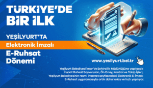 yesilyurt belediyesi e ruhsat uygulamasi