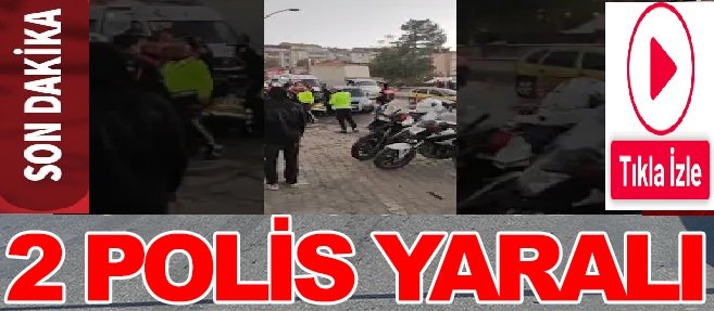 Malatya’da 2 polis yaralandı