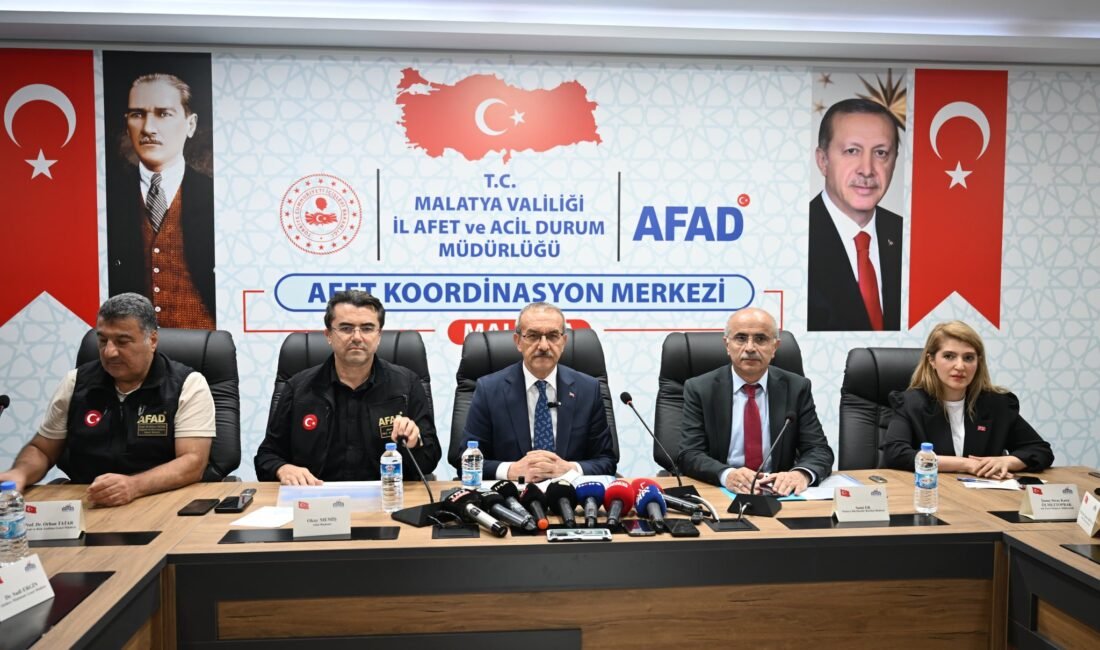 AFAD Başkanı Katılımıyla Malatya’da Afet Koordinasyon Toplantısı Gerçekleşti