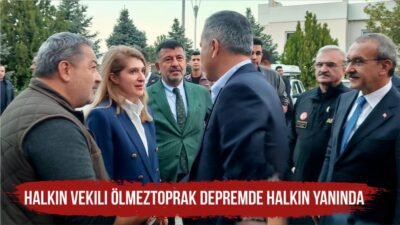 AK Parti Malatya Milletvekili İnanç Siraç Kara Ölmeztoprak, meydana gelen