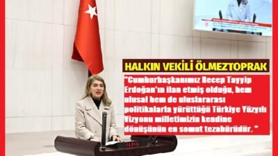 Ali Aladağ…:Malatya Olay…:
Halkın Vekili Ölmeztoprak TBMM’de Cumhurbaşkanlığı Strateji ve Bütçe