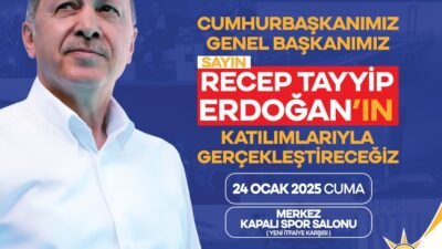 Cumhurbaşkanımız Recep Tayyip Erdoğan, 24 Ocak 2025 Cuma günü Malatya’ya
