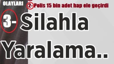 Ali Aladağ…:Malatya Olay…:
Son dakika…Sıcak haber…: Gecenin sıcak haber silahla yaralama…Malatya’da