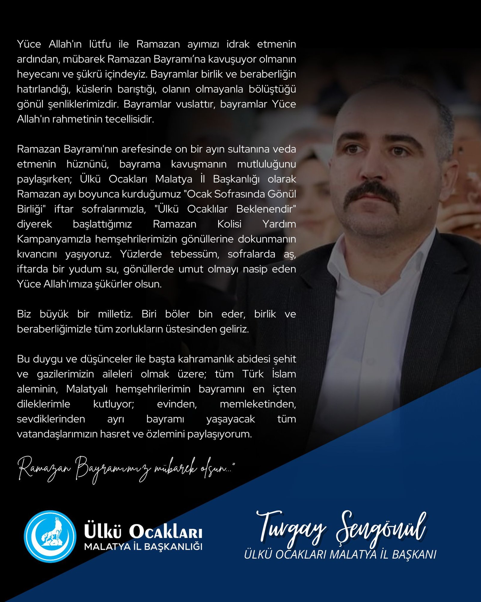 Ali Aladağ...:Malatya Olay...:
Ülkü Ocakları Malatya İl Başkanı Turgay Şengönül Ramazan