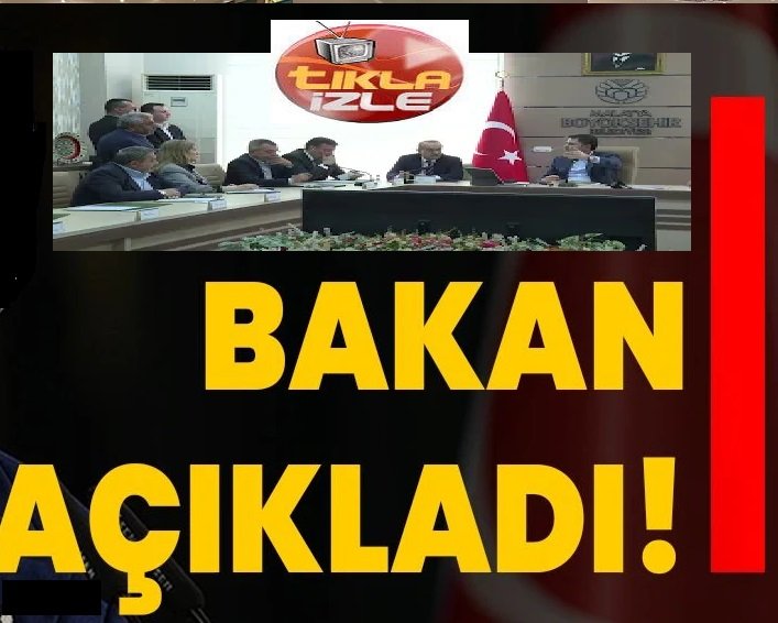 Ali Aladağ…:Malatya Olay…:
Çevre, Şehircilik ve İklim Değişikliği Bakanı Murat Kurum,