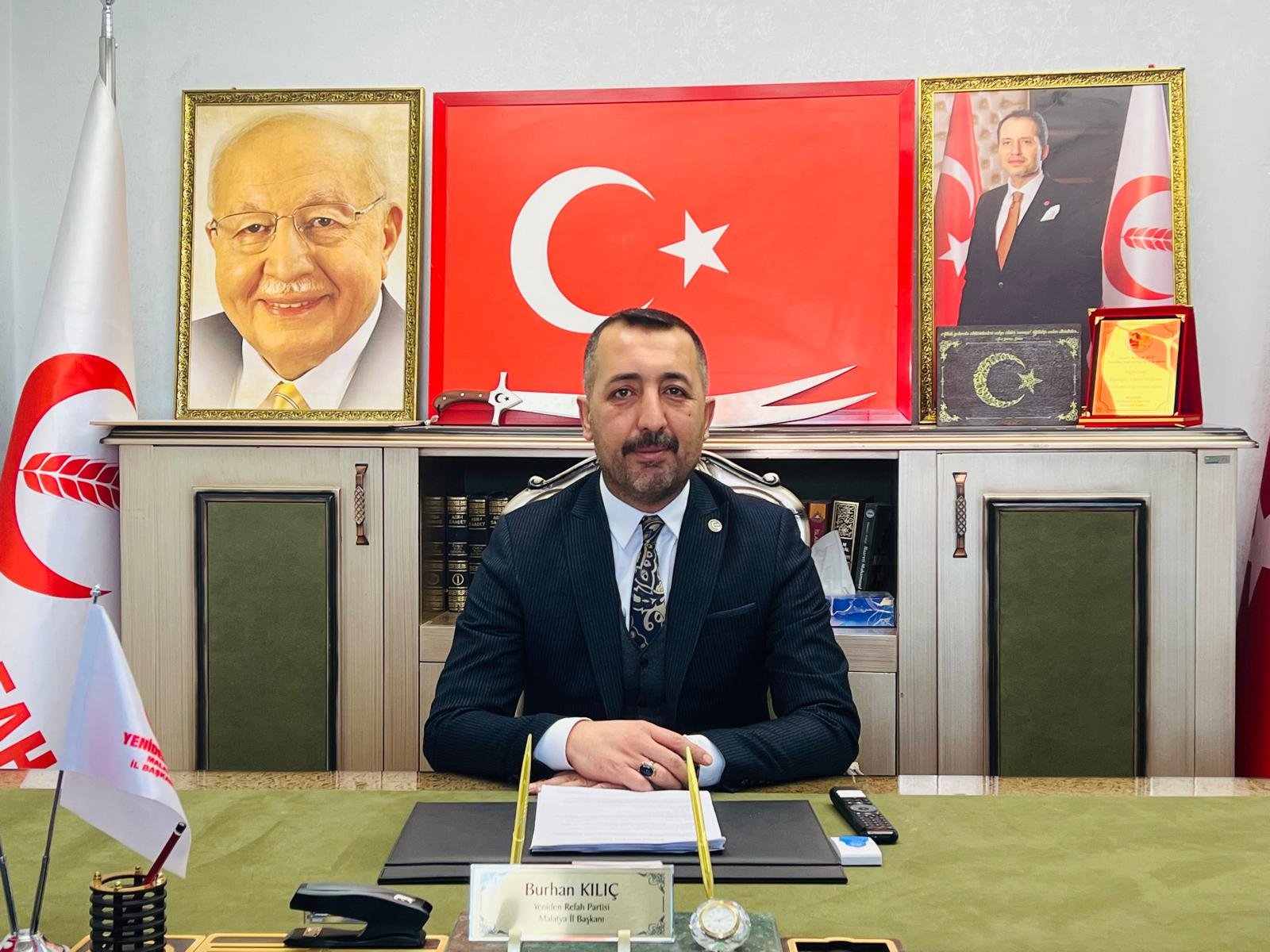 Ali Aladağ…:Malatya Olay…:
Yeniden Refah Partisi Malatya İl Başkanı Burhan Kılıç’tan
