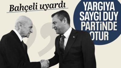 MHP lideri Bahçeli'den CHP Genel Başkanı Özgür Özel'e uyarı.