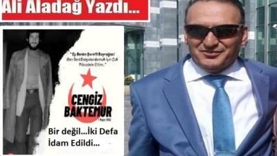 Ali Aladağ
Yıl…1982…Dar ağacına gülerek giden bir Malatyalı ülkücü…Malatya Doğanşehirli Cengiz