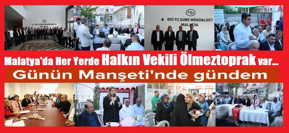 Ali Aladağ…:Malatya Olay Haber...:
Günün manşetinde gündem...Siyasetin genç ismi Halkın Vekili