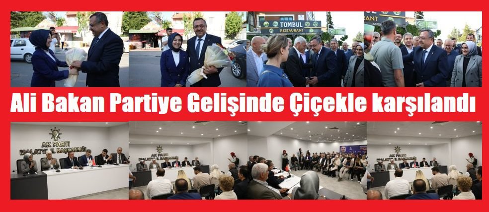 Uğur Hanbey Aladağ…:Malatya Olay…:
AK Parti Malatya İl Başkanı Ali Bakan