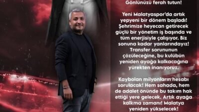 Ali Aladağ…:Malatya Olay Haber…:
Son dakika…Sıcak haber…Tecrübeli futbol adamı oln Fatih