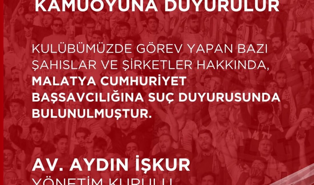 Mehmet Şahin Malatya Olay Haber Yeni Malatyaspor başkanı Haşim Karadağ