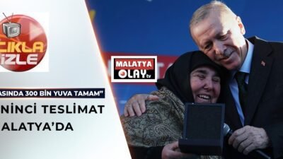 Ali Aladağ…: Malatya Olay Haber…:
Geri sayım başladı...Malatya’da düzenlenecek törende, Cumhurbaşkanı