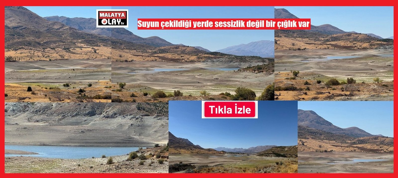 Malatya’da Yılın Fotoğrafı ve Haberi…Sürgü Barajı Kurudu… 10