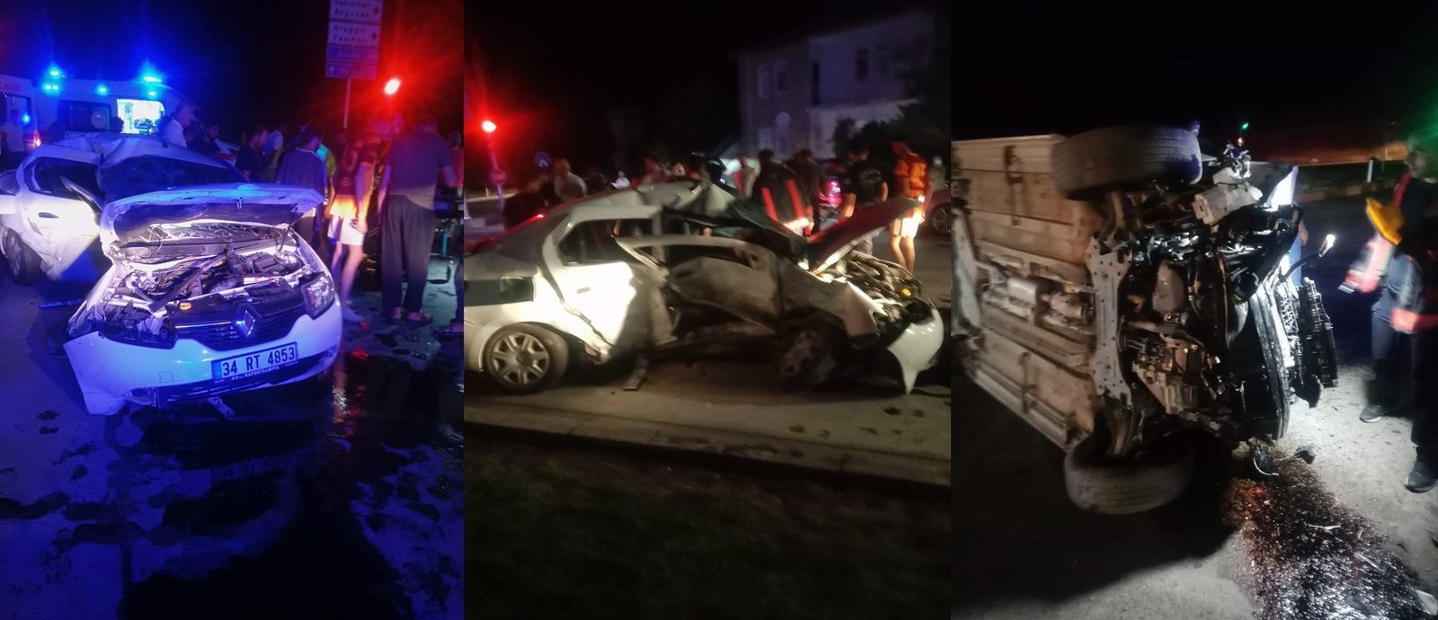 Malatya Topsöğüt kavşağında trafik kazası 3 yaralı var 1