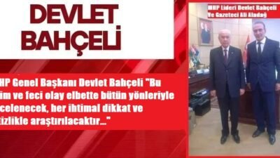 Ali Aladağ…:Malatya Olay…Haber…:
MHP Lideri Devlet Bahçeli, kargo uçağının düşmesi sonrası