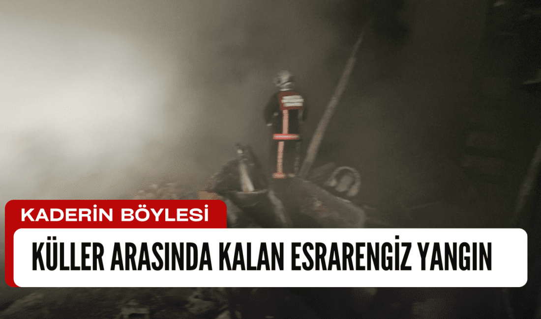 Malatya’nın Hekimhan ilçesinde daha önce evi yanan bir vatandaşın sığındığı