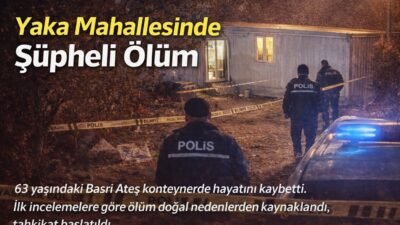 Malatya’nın Yeşilyurt ilçesi Yaka Mahallesi’nde bir konteynerde yaşayan 63 yaşındaki