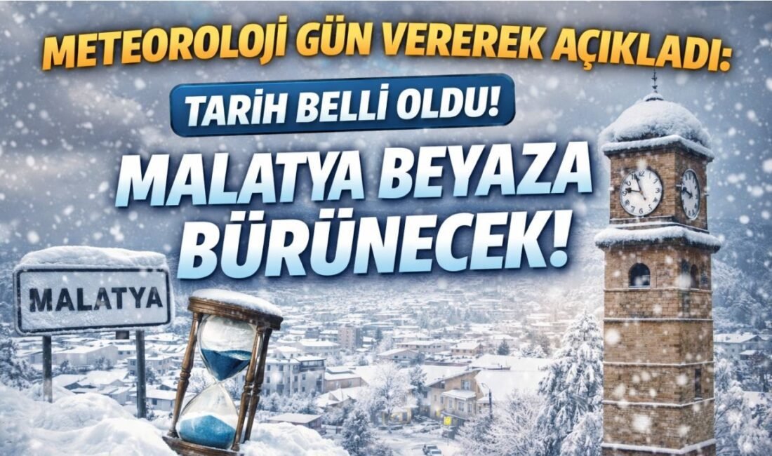 Meteoroloji Genel Müdürlüğü, Malatya için kar yağışı uyarısında bulundu.