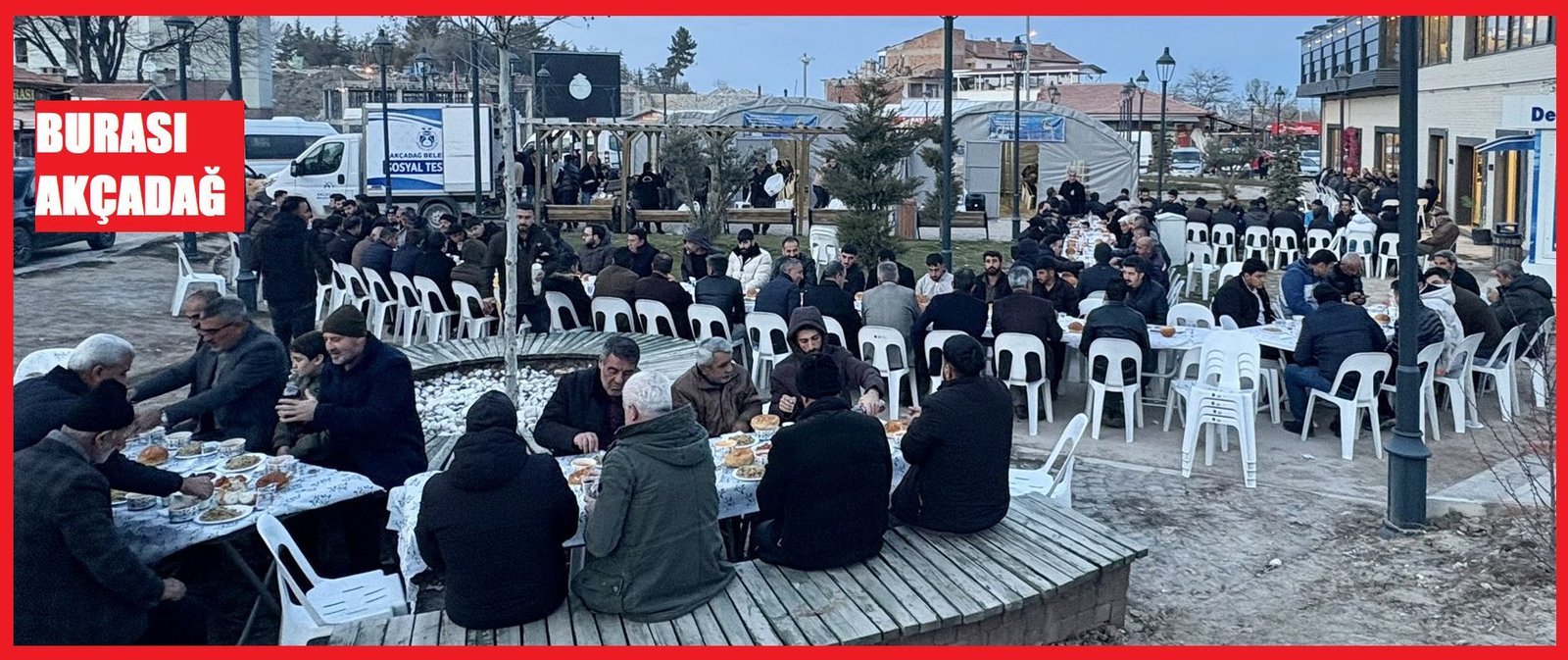 Ali Aladağ…:Malatya Olay Haber…:
Akçadağ Belediyesi tarafından kurulan iftar çadırın da