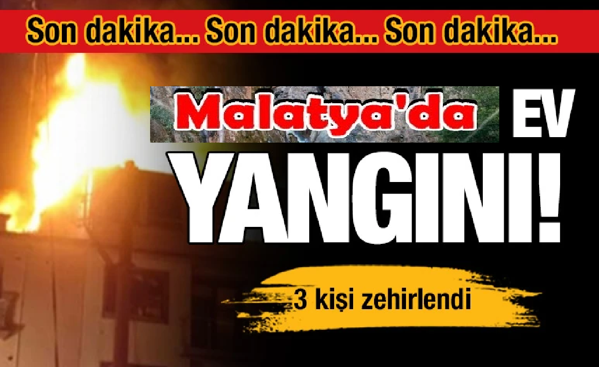 Evde çıkan yangında 3 kişi dumandan zehirlendi 3