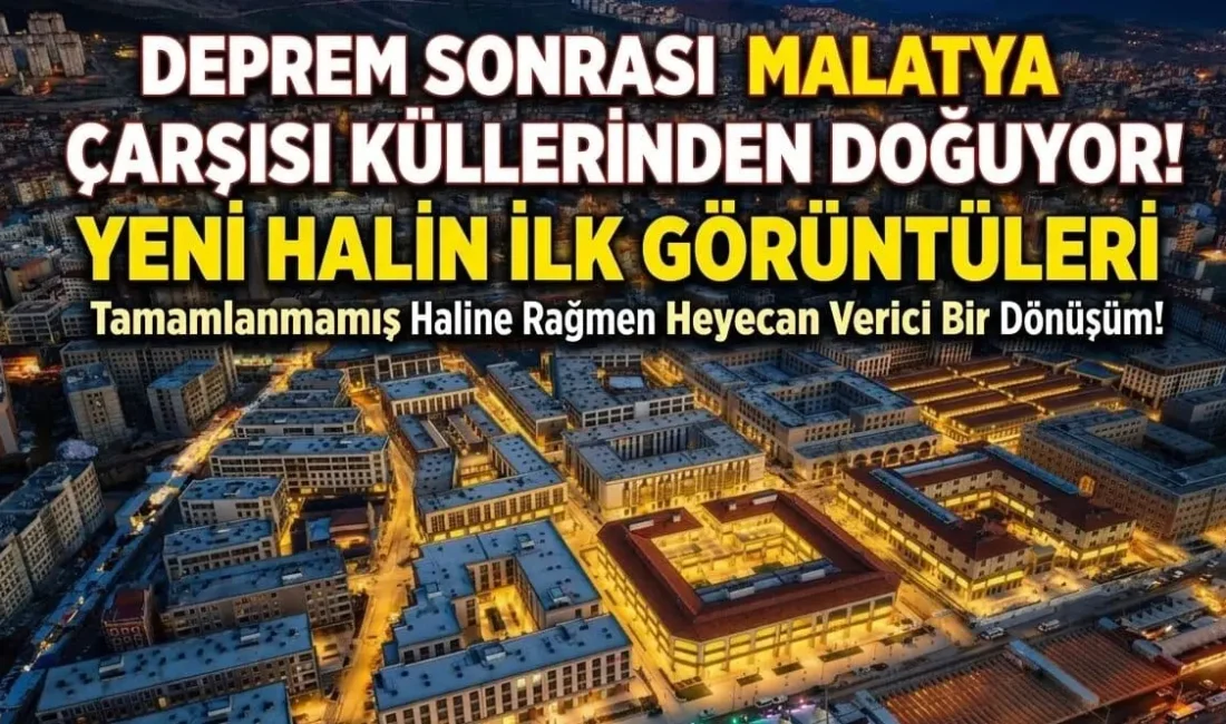 6 Şubat depremlerinde ağır yara alan Malatya'da, şehrin kalbi olan