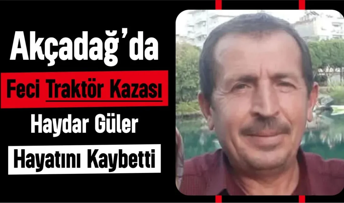Ali Aladağ…: Malatya Olay Haber…:
Günün acı olayı...Malatya'nın Akçadağ ilçesine bağlı