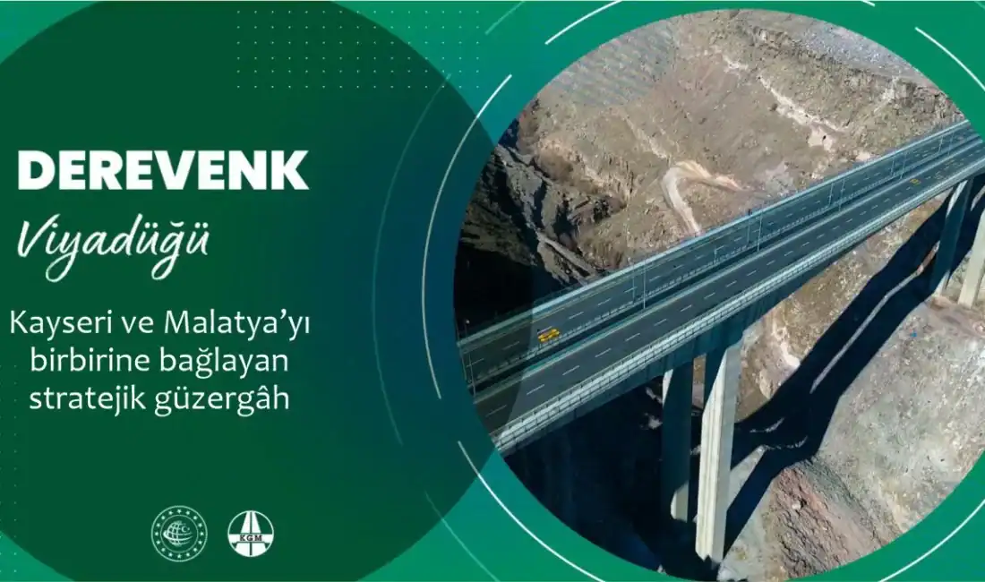 330 metre uzunluğundaki Derevenk Viyadüğü, dengeli konsol sistemiyle zorlu araziyi