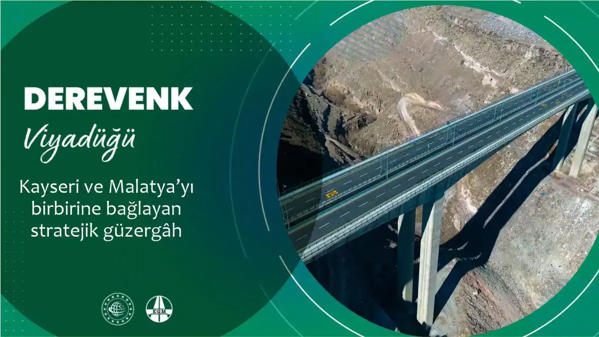 330 metre uzunluğundaki Derevenk Viyadüğü, dengeli konsol sistemiyle zorlu araziyi