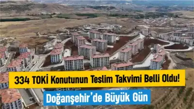 Malatya Doğanşehir Altıntop Mahallesi 2. Etap 334 adet TOKİ konutu