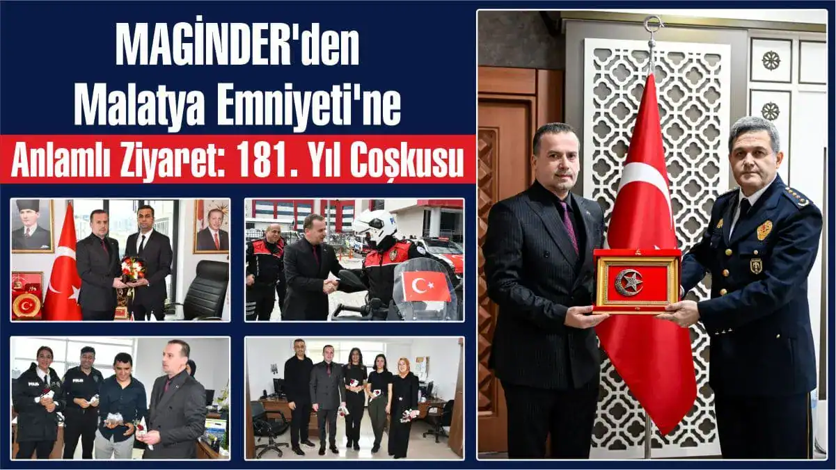 MAGİNDER Başkanı Salih Karademir, Polis Haftası kapsamında Emniyet Müdürü Kayhan