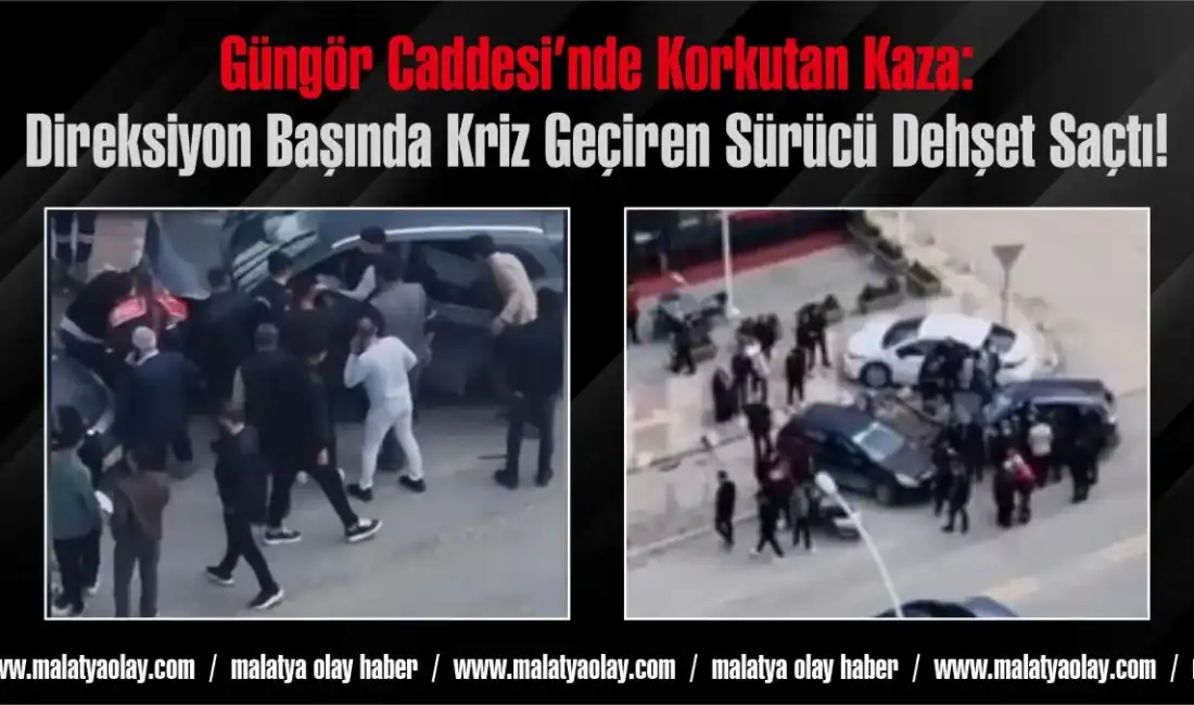 Malatya Karakavak Güngör Caddesi'nde saat 13.00'te meydana gelen kazada Y.C.E.