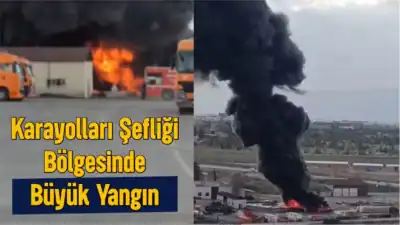 Malatya Yakınca Organize Sanayi bölgesindeki Karayolları Şefliği sahasında büyük bir