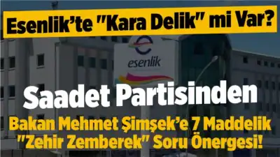 Esenlik Marketleri'nin mali durumu meclise taşındı! Saadet Partisi, Bakan Mehmet