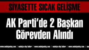 siyasette sicak gelisme ak parti 2 baskan gorevden alindi malatya