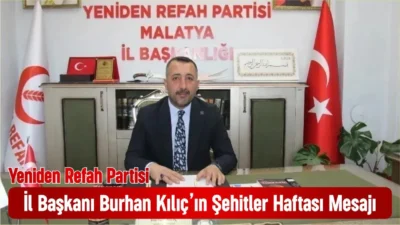 Yeniden Refah Partisi İl Başkanı Burhan Kılıç, 14–20 Nisan Şehitler