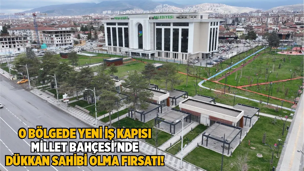 Malatya esnafına müjde! Yeşilyurt Belediyesi, Millet Bahçesi'ndeki 8 dükkanı 3
