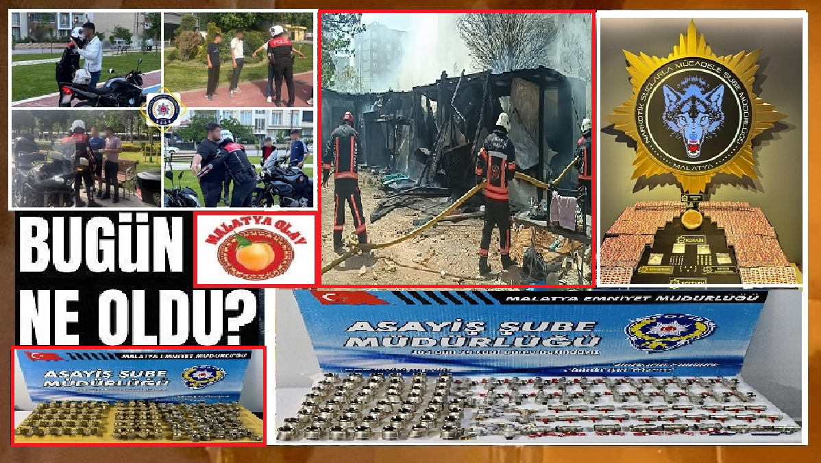 Ali Aladağ…:Malatya Olay Haber…:
Günün gündemi…Malatya’da bugün son 24 saat içerisinde