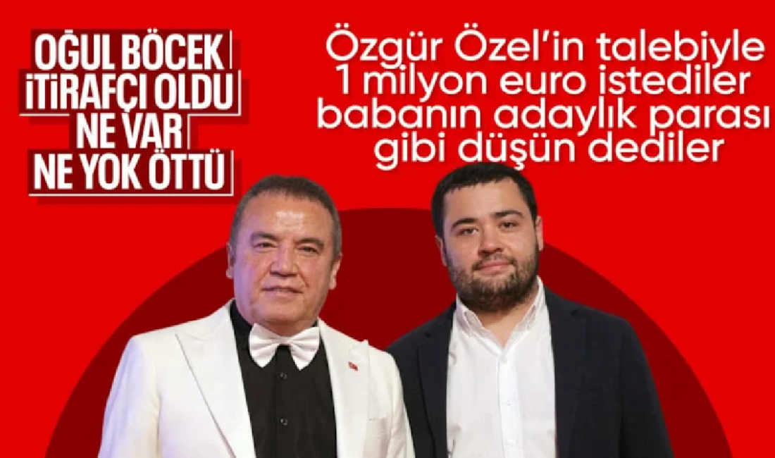 Gökhan Böcek’in etkin pişmanlık ifadesi: CHP 1 milyon euro istedi verdim a
Muhittin Böcek'in oğlu Gökhan Böcek etkin pişmanlık ifadesinde, Veli Ağbaba'nın