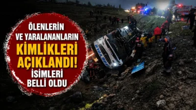 Malatya Doğanşehir'de Muş Yolu Turizm'e ait yolcu otobüsü şarampole devrildi.