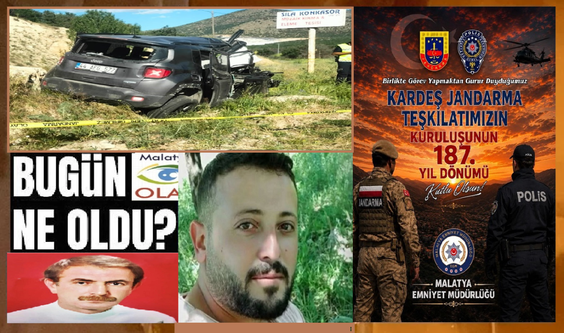 Malatya’da neler oldu…? Ali Aladağ…:Malatya Olay Haber…:
Günün öne çıkan asayiş haberlerinde sıcak gündem...Malatya’da